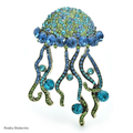 PENDRA Jellyflora Shining Jellyfish Brooch