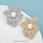 PENDRA Leafbloom Retro Leaf Flower Brooch
