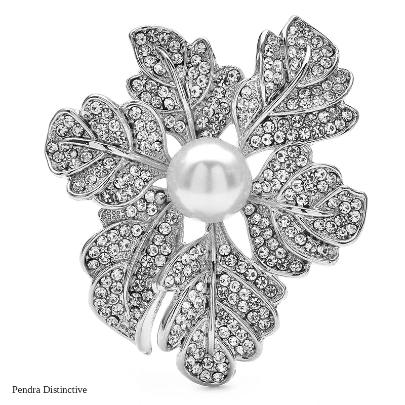 PENDRA Leafbloom Retro Leaf Flower Brooch