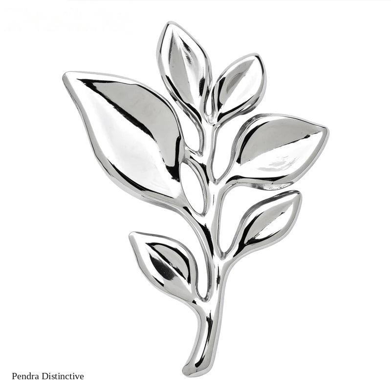 PENDRA Leafelle Stainless Steel Leaf Brooch