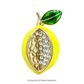 PENDRA Lemonelle Cute Enamel Lemon Brooch