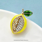 PENDRA Lemonelle Cute Enamel Lemon Brooch