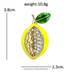PENDRA Lemonelle Cute Enamel Lemon Brooch