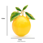 PENDRA Lemonelle Enamel Yellow Lemon Brooch