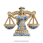PENDRA Libra Zodiac Sign Brooch