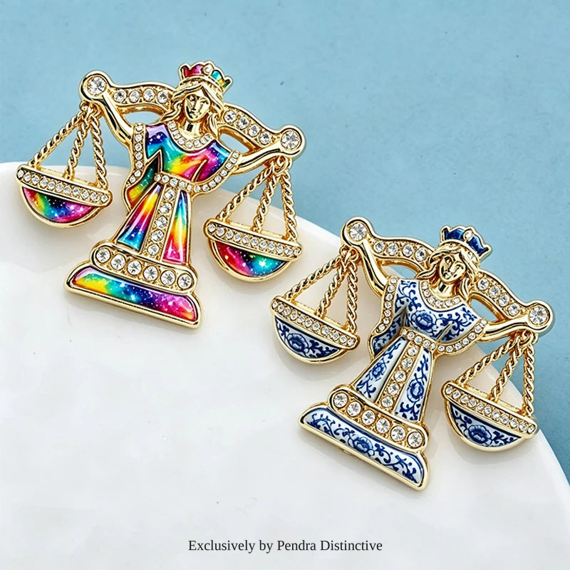 PENDRA Libra Zodiac Sign Brooch