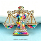 PENDRA Libra Zodiac Sign Brooch
