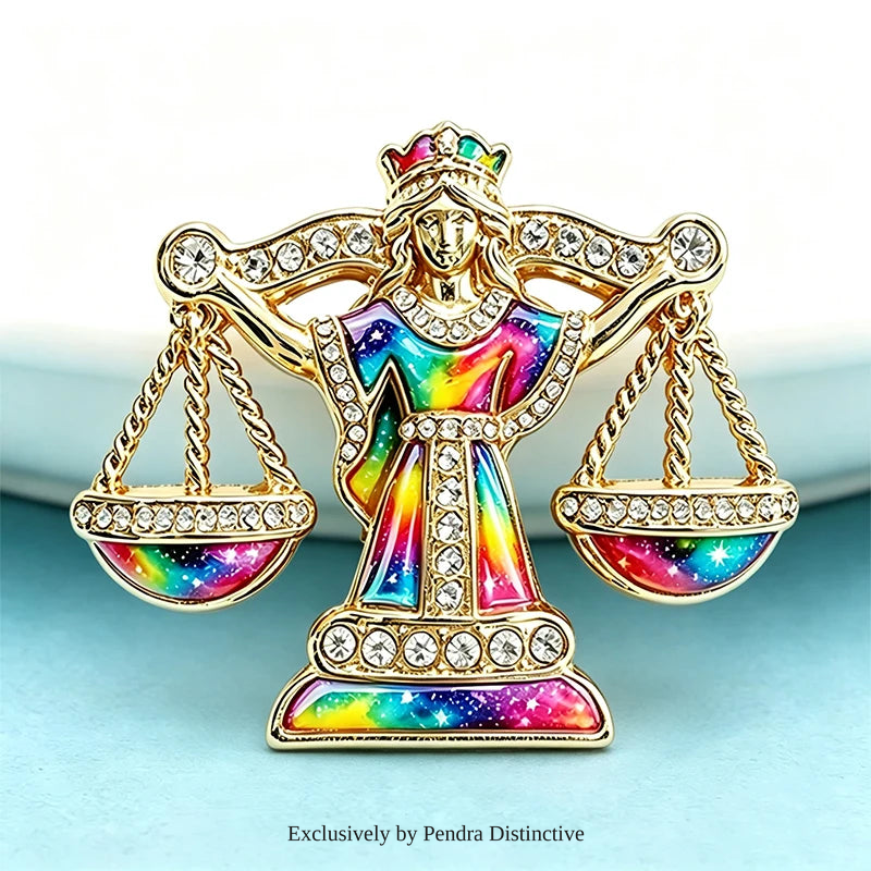 PENDRA Libra Zodiac Sign Brooch