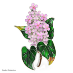 PENDRA Lilacelle Enamel Lilac Flower Brooch