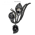 PENDRA Lilia Crystal Lily Flower Brooch