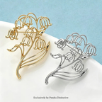 PENDRA Liliana Alloy Lily Flower Brooch