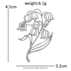 PENDRA Liliana Alloy Lily Flower Brooch