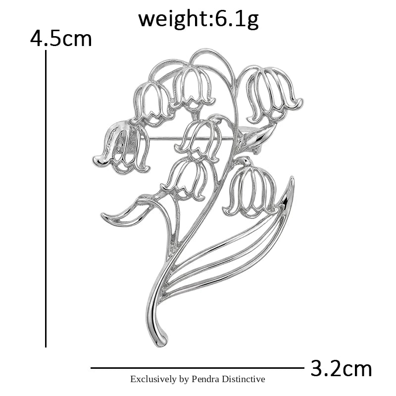 PENDRA Liliana Alloy Lily Flower Brooch