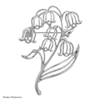 PENDRA Liliana Alloy Lily Flower Brooch