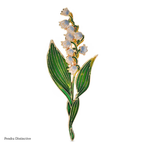 PENDRA Liliana Elegant Enamel Lily Flower Brooch