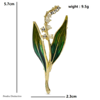 PENDRA Liliana Enamel Lily Flower Brooch
