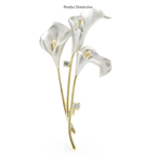 PENDRA Liliana Enamel Lily Flower Brooch