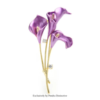 PENDRA Liliana Enamel Lily Flower Brooch