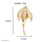 PENDRA Lilycrest Big Crystal Lily Flower Brooch