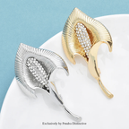 PENDRA Lilycrest Big Crystal Lily Flower Brooch