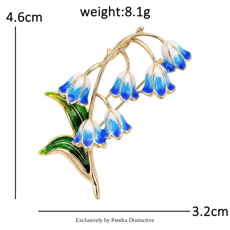 PENDRA Lilyelle Elegant Lily Flower Brooch