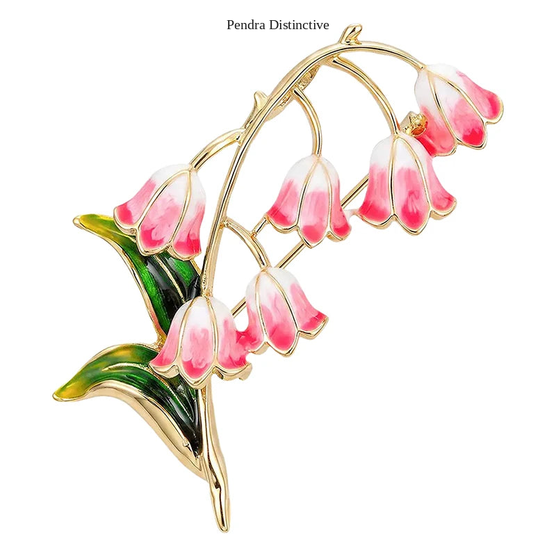 PENDRA Lilyelle Elegant Lily Flower Brooch