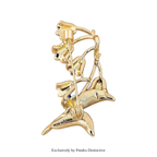 PENDRA Lilyelle Elegant Lily Flower Brooch