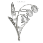 PENDRA Lilyvale Opal Lily of the Valley Brooch