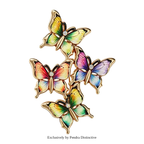 PENDRA Lines Of Butterflies Brooch