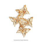 PENDRA Lines Of Butterflies Brooch