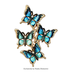 PENDRA Lines Of Butterflies Brooch