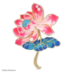 PENDRA Lotuselle Pretty Lotus Flower Brooch