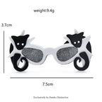 PENDRA Lovely Acrylic Bats Glasses Brooch