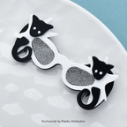 PENDRA Lovely Acrylic Bats Glasses Brooch