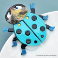 PENDRA Lovely Acrylic Beetle Brooch