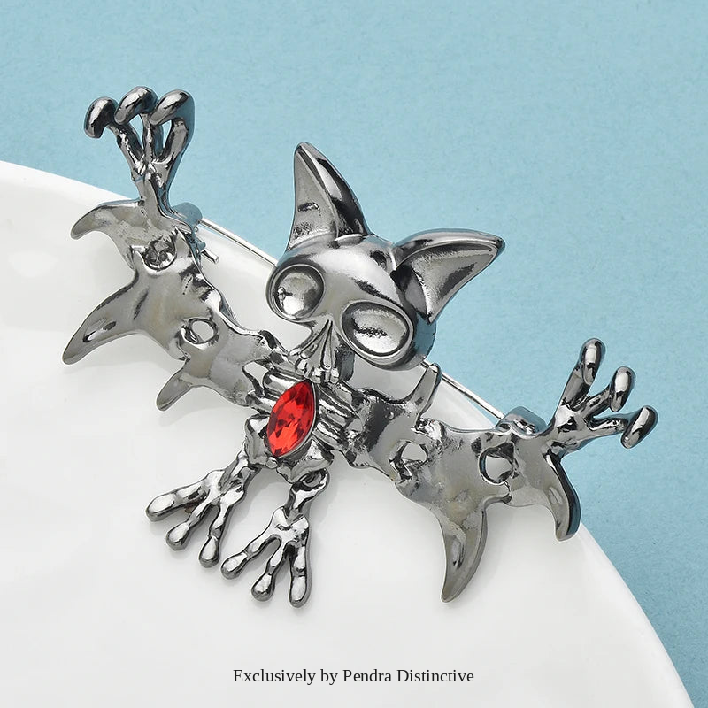 PENDRA Lovely Alloy Bat Brooch