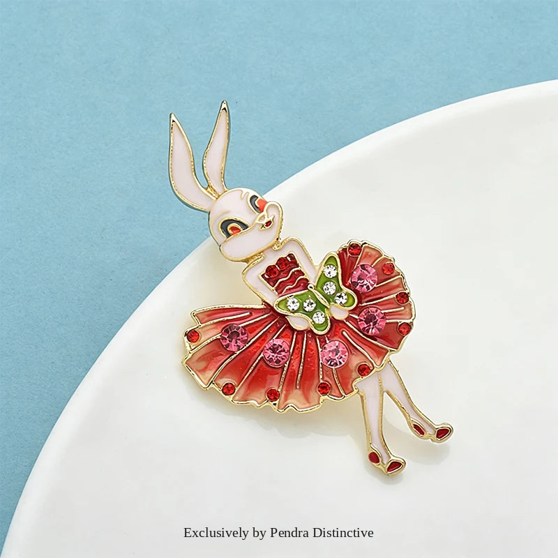 PENDRA Lovely Bunny Rabbit Brooch