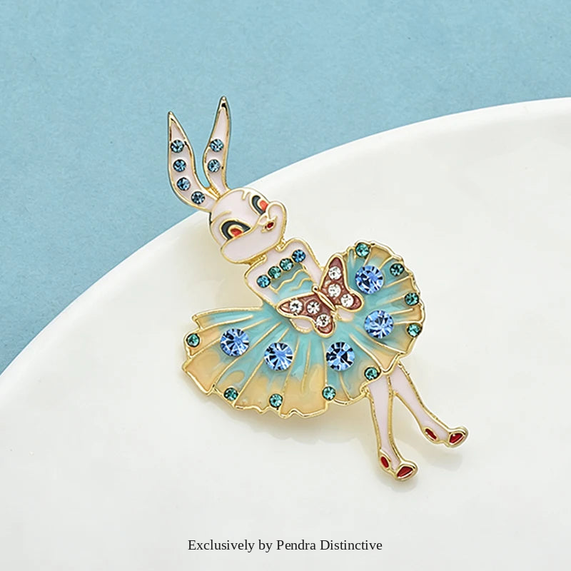 PENDRA Lovely Bunny Rabbit Brooch