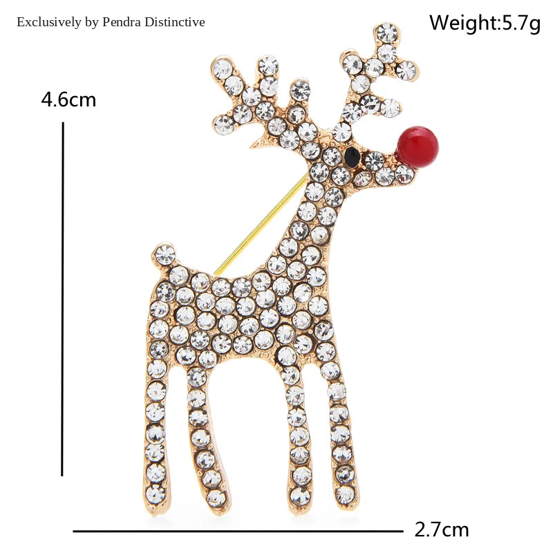 PENDRA Lovely Deer Brooch