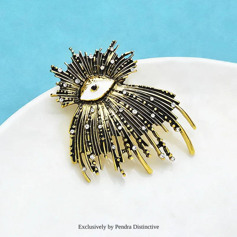 PENDRA Vintage Lovely Eye Brooch