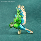 PENDRA Lovely Hummingbird Brooch