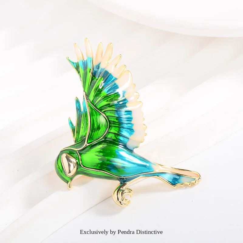 PENDRA Lovely Hummingbird Brooch