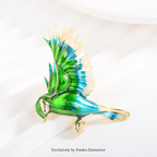 PENDRA Lovely Hummingbird Brooch