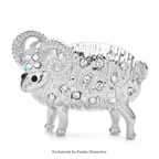 PENDRA Lovely Rhinestone Sheep Brooch