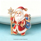 PENDRA Lovely Santa Claus Happy Brooch