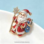 PENDRA Lovely Santa Claus Happy Brooch
