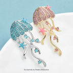 PENDRA Lovely Shining Jellyfish Brooch