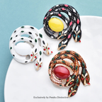 PENDRA Lovely Snakes And Egg Brooch