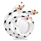 PENDRA Lovely Snakes And Egg Brooch