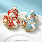 PENDRA Lovely Snowman Brooch